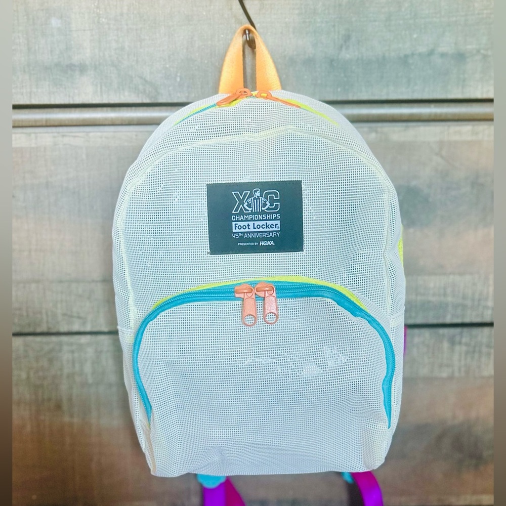 Hoka Foot Locker XC Championship 45th Anniversary mesh backpack